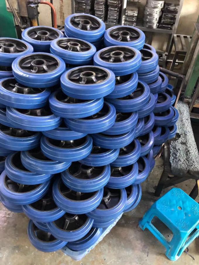 6 Inch Rubber Casters For Trash Dumpster