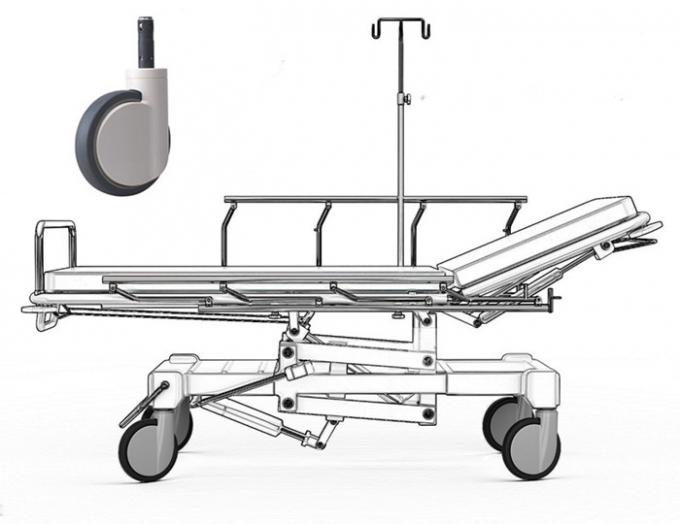 5" central Lock medical wheel