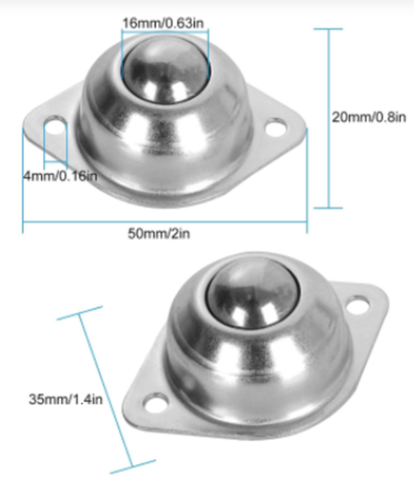 5/8 Inch Roller Ball Transfer Caster Wheel