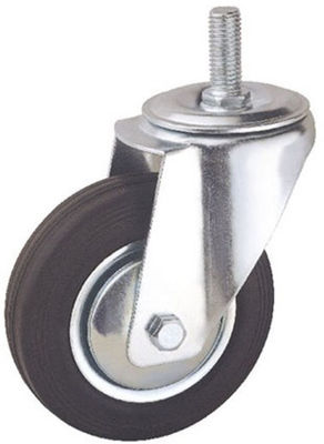 4 inch roller ball caster industrial rubber casters stem casters