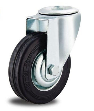 6 inch bolt hole rubber caster wheels industrial castors for furniture