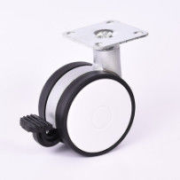 2.5'' Urethane Twin Caster With Brakes For Furniture And Sofa
