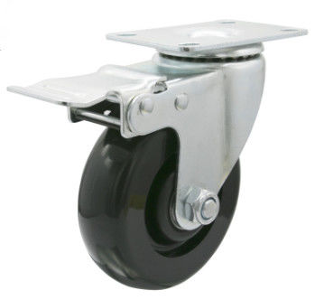100mm Lockable Caster Wheels Caster Wheels With Brakes Nylon Casters