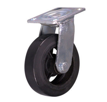 6 Inch Heavy Duty Castor Wheels Rubber Castors Swivel Wheels Iron Wheels