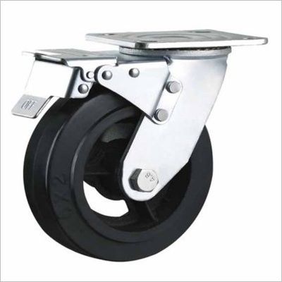 8 Inch Heavy Duty Locking Casters Industrial Trolley Wheels Iron Casters