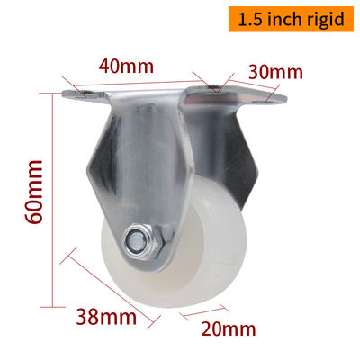 Good price 1.5 Inch Threaded Swivel Casters Small Caster Wheels With Brakes online