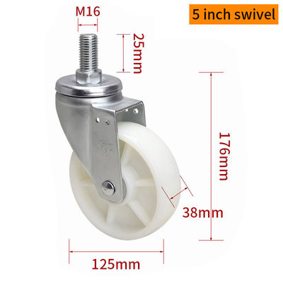 Good price Threaded Medium Duty Caster Wheels Industrial 5 Swivel Caster Wheels online