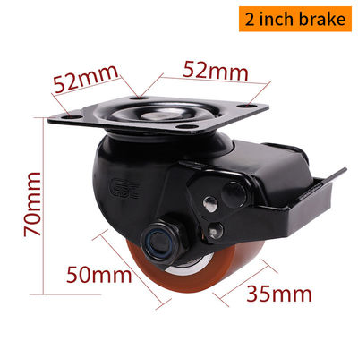 Giá tốt. TPU tread thiết bị casters 50mm 2 inch tấm casters M412P-86A trực tuyến