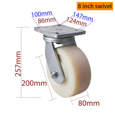 Guter Preis EDL Extra Heavy Duty 8 Inch Caster 1700kg Last für die industrielle Werkstatt Verwendung 938-26 Online