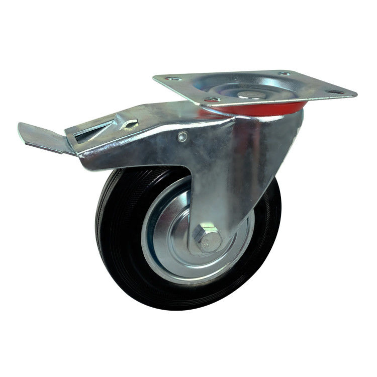 8 Inch Swivel Caster Wheels With Brakes Locking Castors Locking Cart