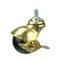 2 inch brass vintage casters for furniture