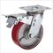 100mm heavy duty casters with brakes iron wheels pu wheels