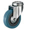 Soft Rubber Wheel For Trolley Bolt Hole Casters Apparatus Castors