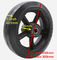 10" X 2-1/2" Rubber On Cast Iron Wheel With Roller Bearing