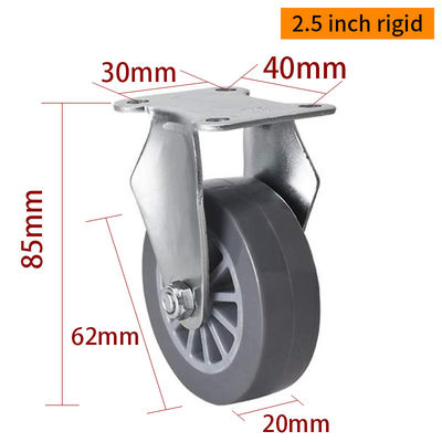 Good price Industrial Swivel Casters 2.5 Inch 62mm Small Caster Wheels For Furniture online
