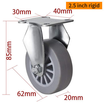 Giá tốt. 2.5 Lốp quay quay 30kg tấm TPE Lốp quay cứng 2625P-53 trực tuyến
