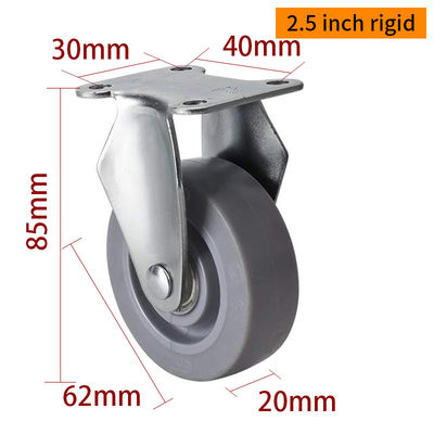 Buen precio 2 pulgadas de ruedas rígidas de ruedas giratorias de 35 kg Mini ruedas giratorias 2625P-56 en línea