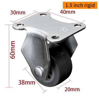 Buen precio Carrete de muebles de trabajo ligero Mini Carrete de muebles de trabajo ligero Roda giratoria pequeña 1,5 pulgadas 38 mm en línea