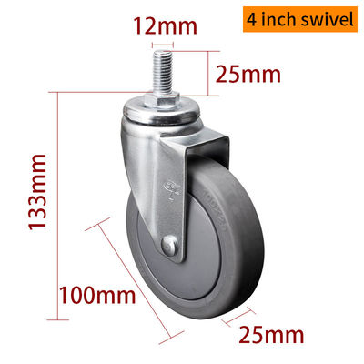 Giá tốt. Đơn giản Cát kẽm 4 inch bánh xe quay 100mm 3714S-57 trực tuyến