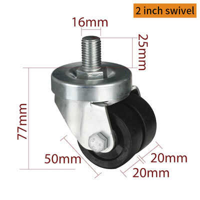 Good price EDL 2Inch Threaded Equipment Casters M612S-13 By Swive Brake Load 180kg online
