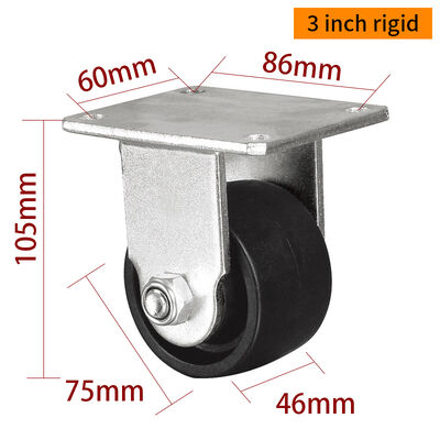 قیمت خوب EDL تجهیزات صفحه 3 اینچ PA Casters M723P-16 با بار سخت 750kg آنلاین